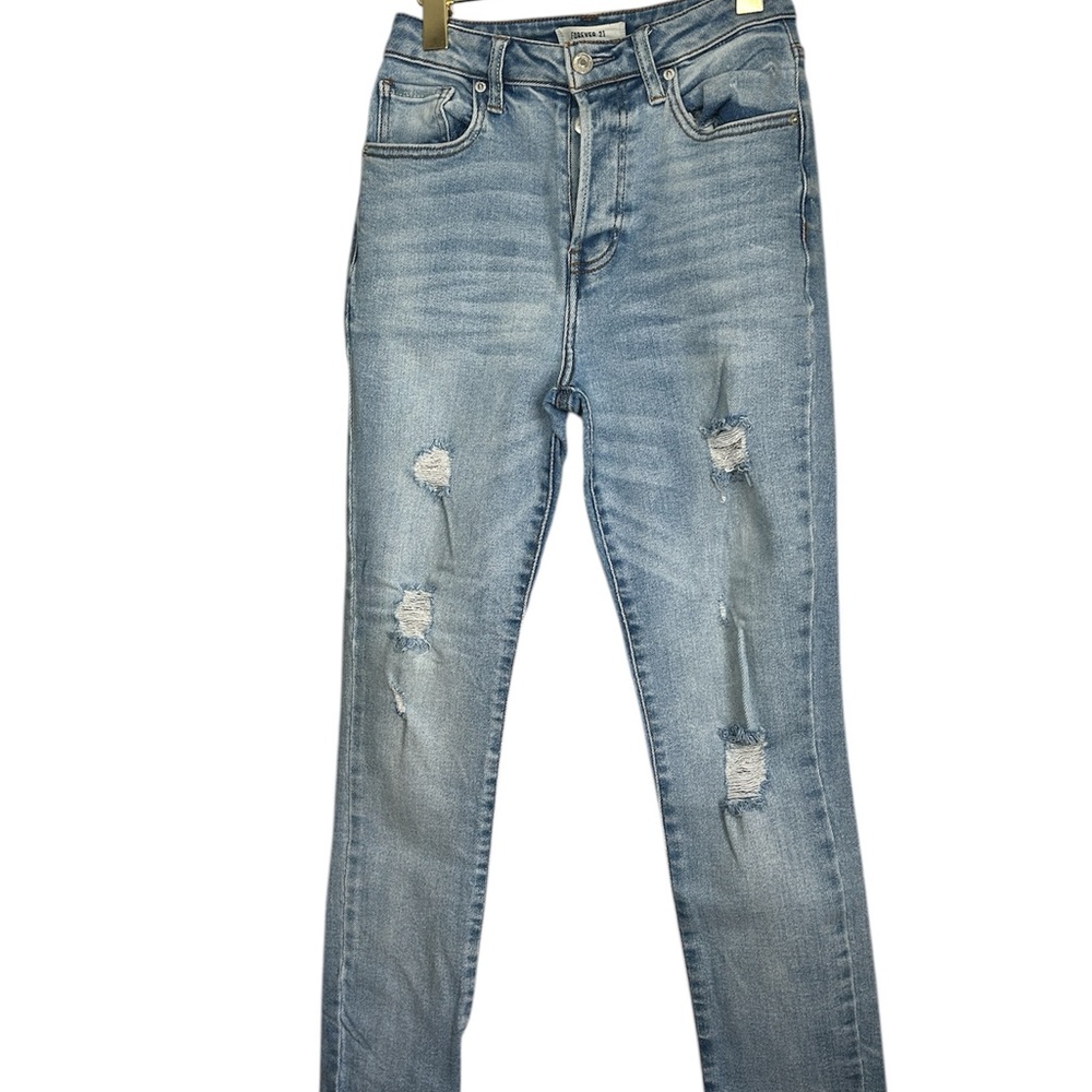 Classic Blue Distressed Women's Jeans